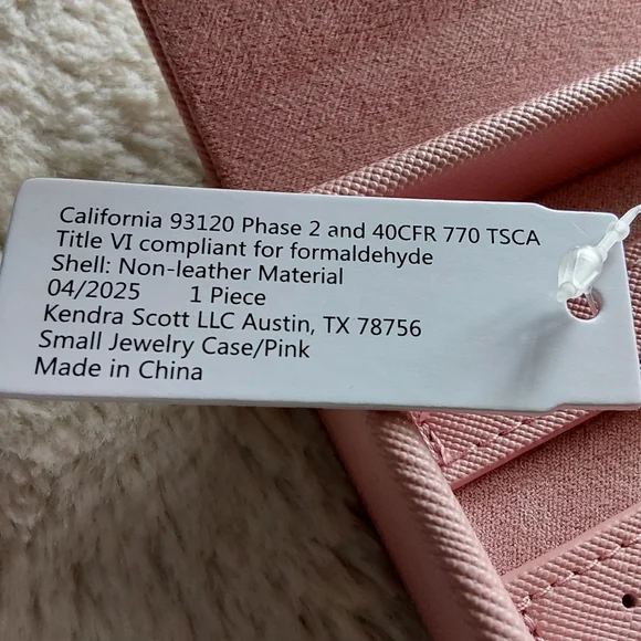 🌺 NWT Kendra Scott Blush Pink Jewelry Travel Case - Picture 6 of 10
